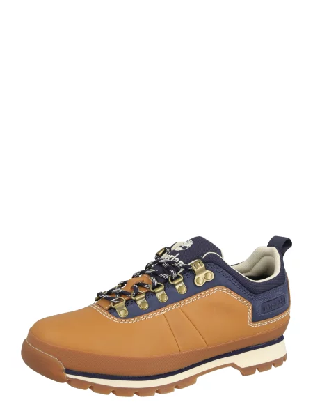 TIMBERLAND Pantofi cu șireturi sport / albastru marin / maro coniac / maro închis bej