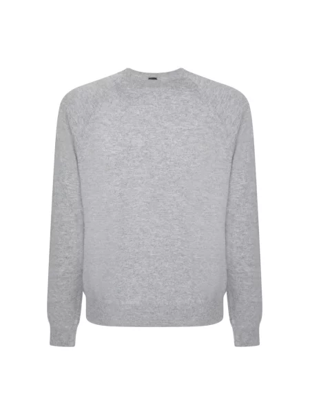 Sweter Herno z kaszmiru szary