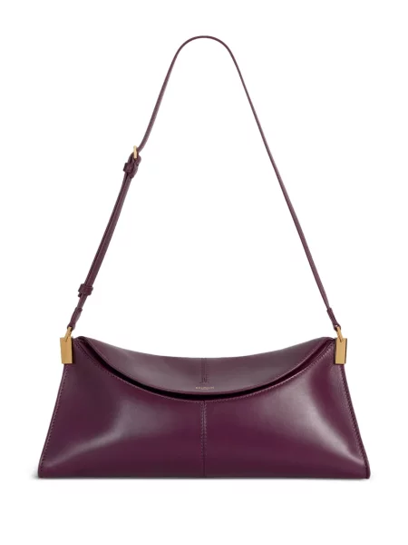 Geantă Balmain din piele violet