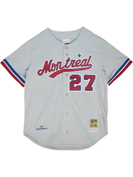 Cămașă Mitchell & Ness din jerseu gri