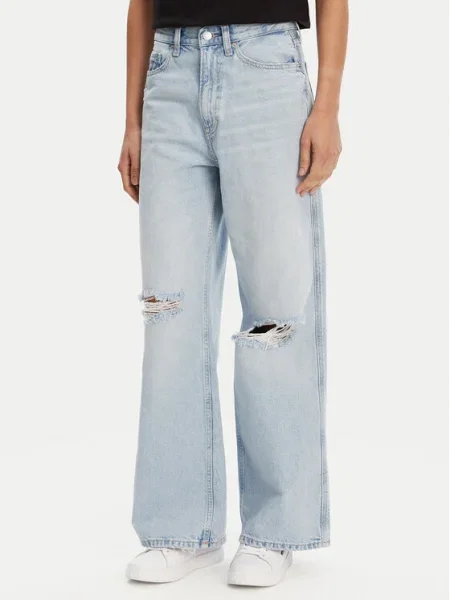 Tommy Jeans Farmer Claire Wide Leg kék