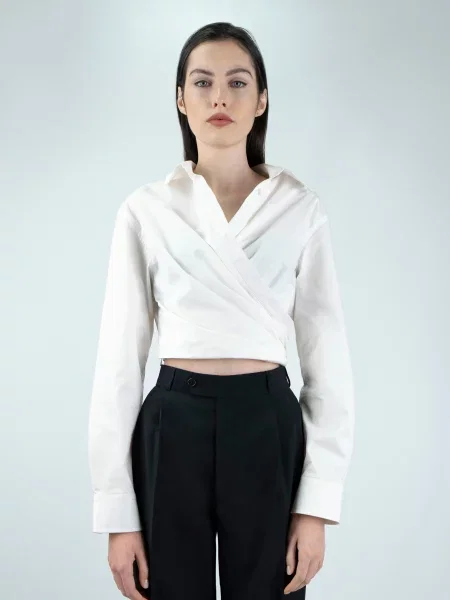 Be & Aver Блуза Бавовна/поліестер білий