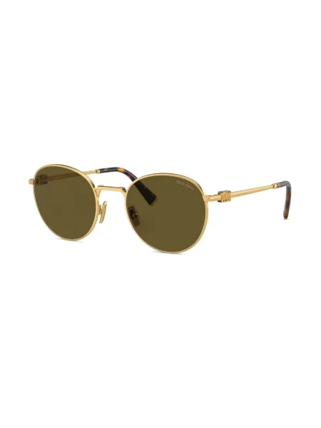 Saulės akiniai Miu Miu Eyewear auksinė