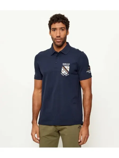 Aeronautica Militare Tricou polo Bleumarin
