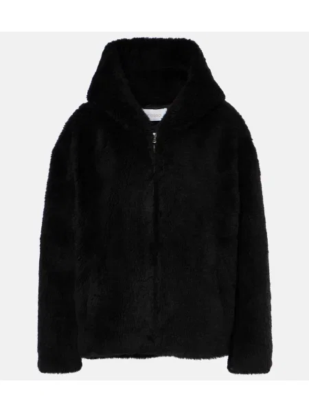 Volnena jakna Yves Salomon črna
