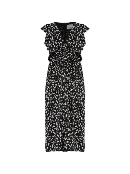 Rochie Isabel Marant cu model floral cu imagine negru