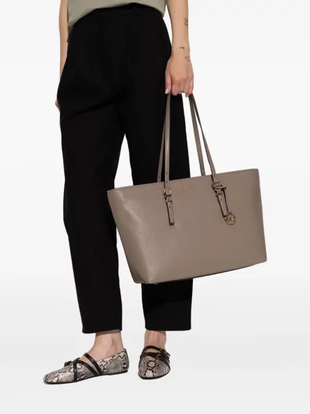 Papuci tip mules Michael Michael Kors din piele chunky cu imagine negru