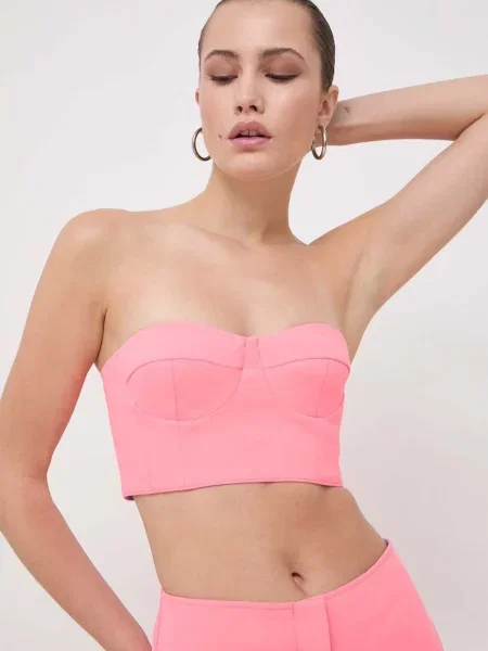 Однотонна блуза Max&co рожева