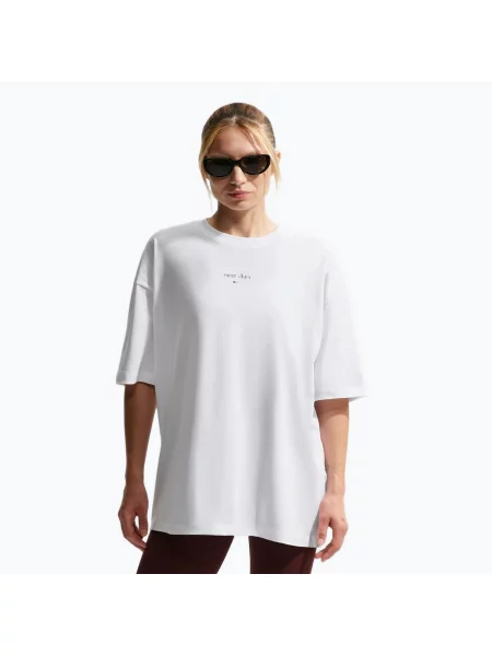 Tricou pentru femei Nike Dri-Fit white/black/black alb
