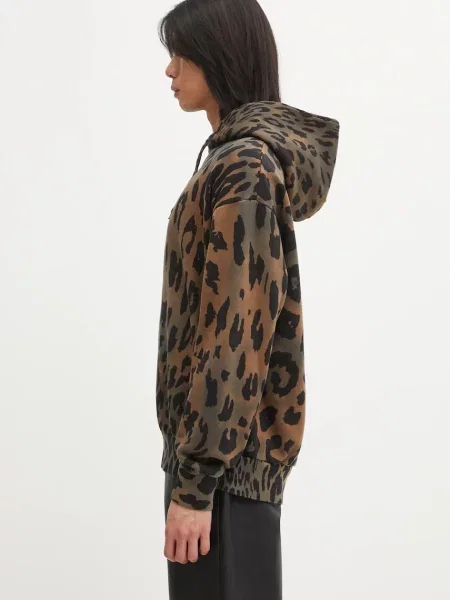 Aries bluza Leopard Hoodie brązowa