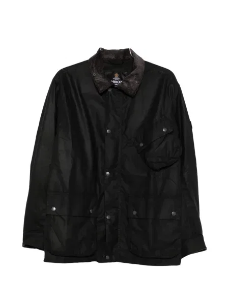 Gulerat ceruit geacă Barbour de catifea cord negru