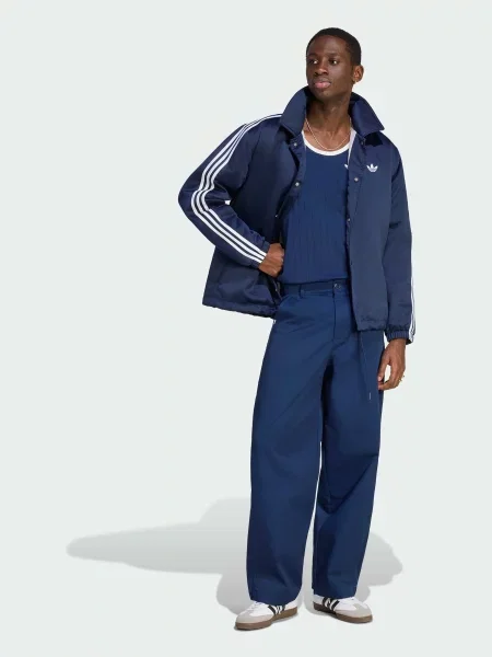 Рубашка Adidas в полоску синяя