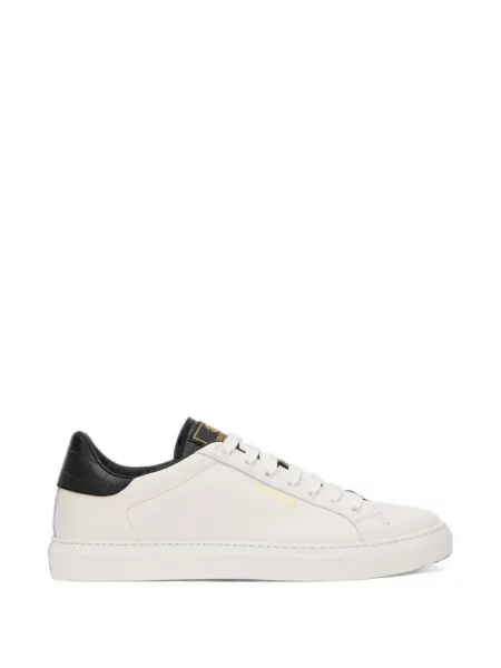 Sneakerși Roberto Cavalli din piele alb