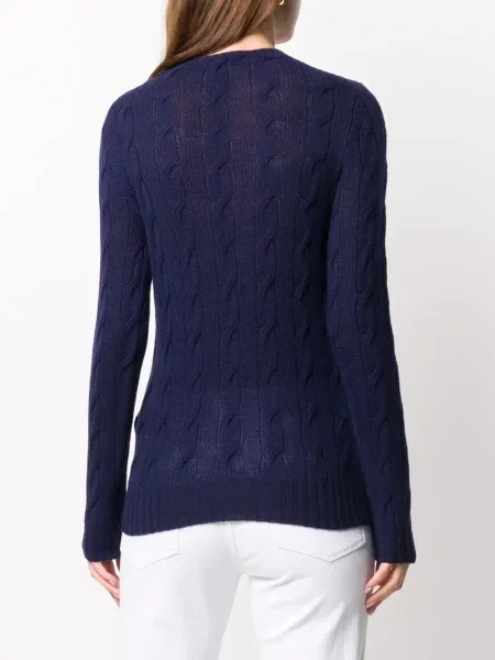 Μακρύς πουλόβερ Ralph Lauren Collection κλασικό μπλε