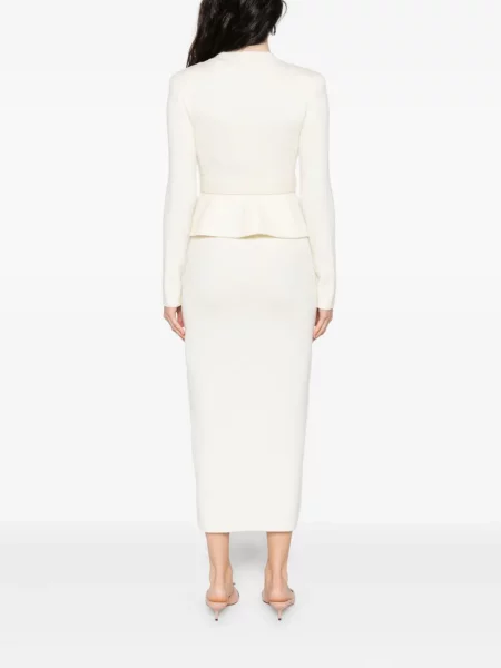 Rochie Self-portrait de costum alb