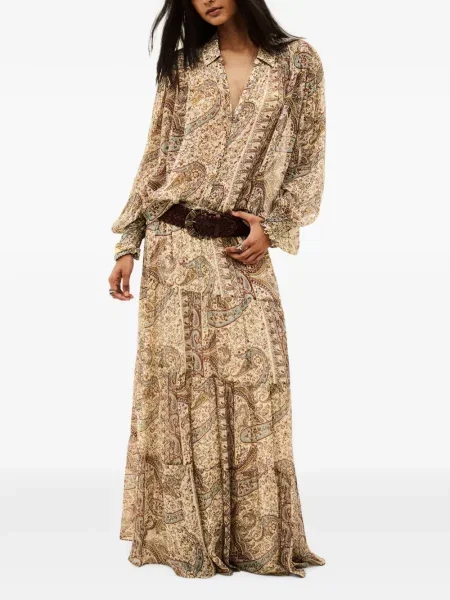 Fusta maxi Ba&sh cu imagine cu model paisley