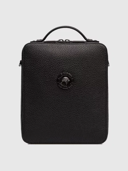 Кожаная сумка Stefano Ricci черная