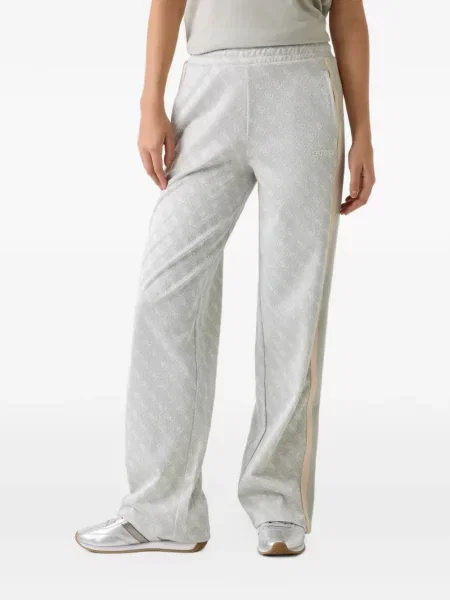 Pantaloni sport Guess cu autograf gri