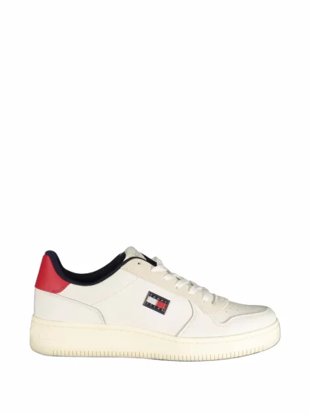 Baschet sneakerși Tommy Hilfiger retro alb