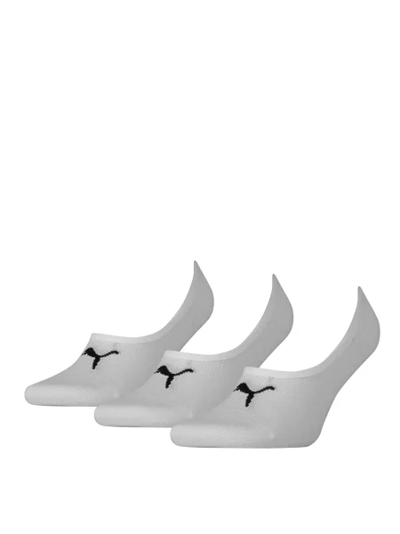PUMA Șosete joase Footie negru alb