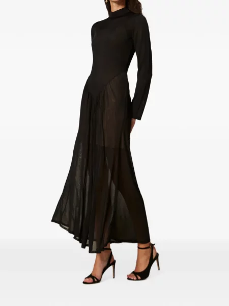 Lung rochie Twinset tricotate negru