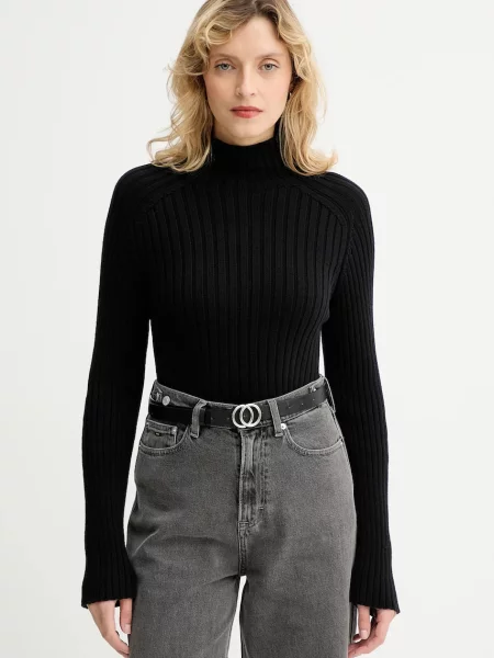 Marc O'Polo sweter z półgolfem czarny