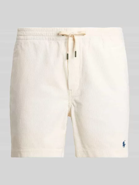 Szorty Polo Ralph Lauren sztruksowe białe
