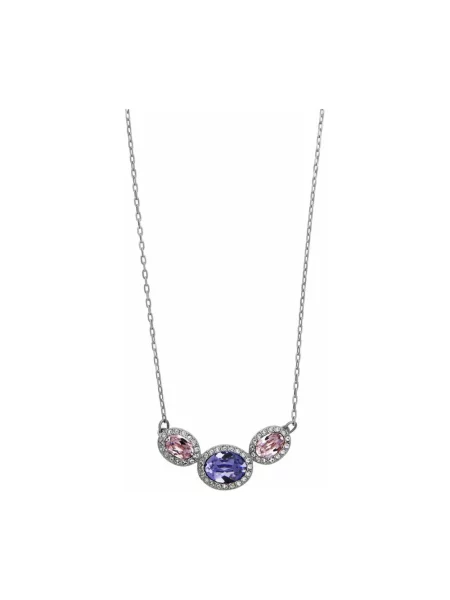 Naszyjnik Swarovski szary
