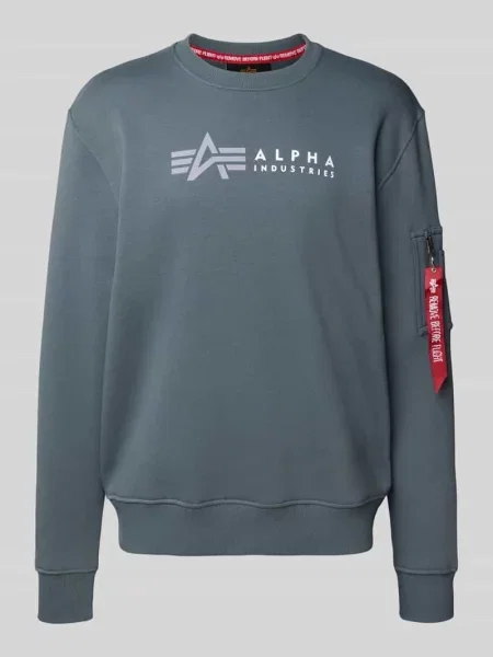 Bluza z nadrukiem z logo Alpha Industries