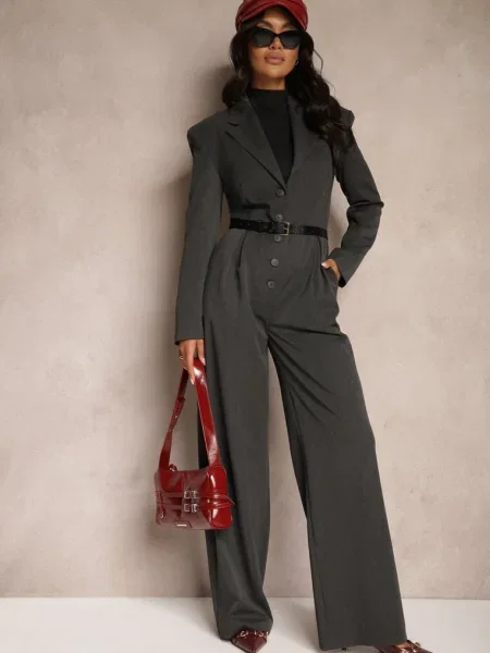 Salopetă Avarella închis gri