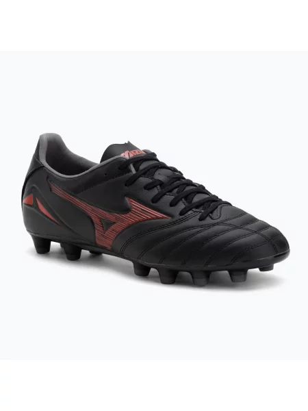 Încălțăminte de fotbal pentru bărbați Mizuno Morelia Neo IV Pro MD black/morelia red/black negru