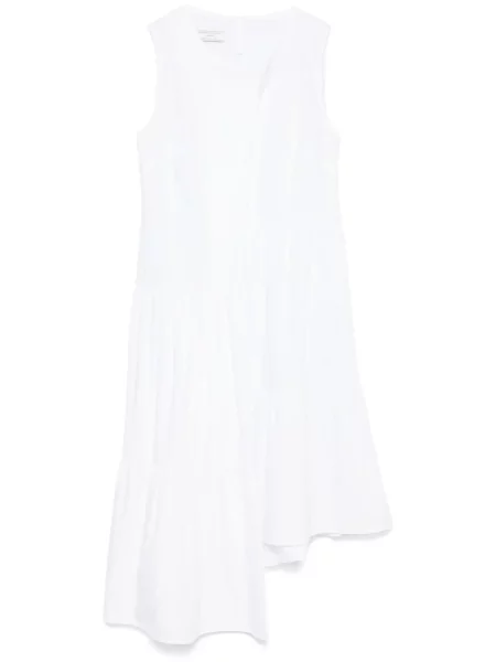 Sukienka midi Société Anonyme do kolan popelinowa garniturowa biała