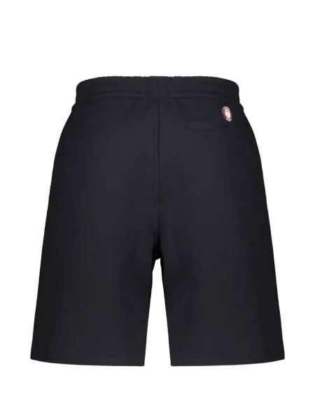 Pantaloni scurți Ea7 Emporio Armani cu autograf cu cordon albastru