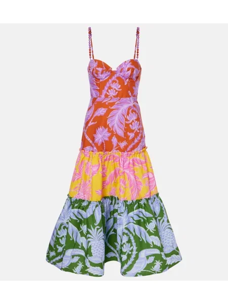 Sukienka midi Farm Rio w tropikalny nadruk do kolan garniturowa