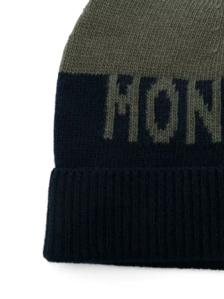 Czapka dziecięca Moncler Enfant zielona
