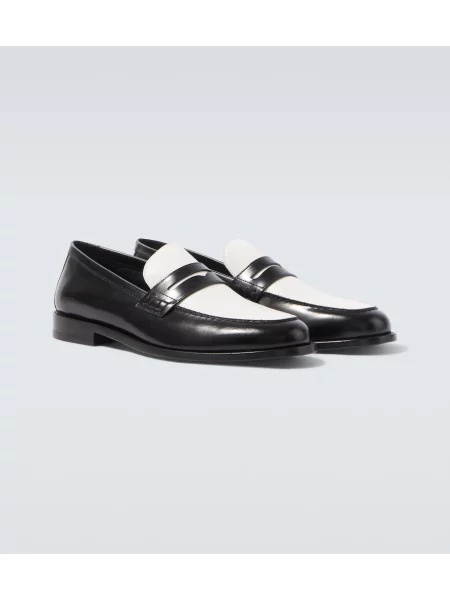 Pantofi loafer Manolo Blahnik din piele negru