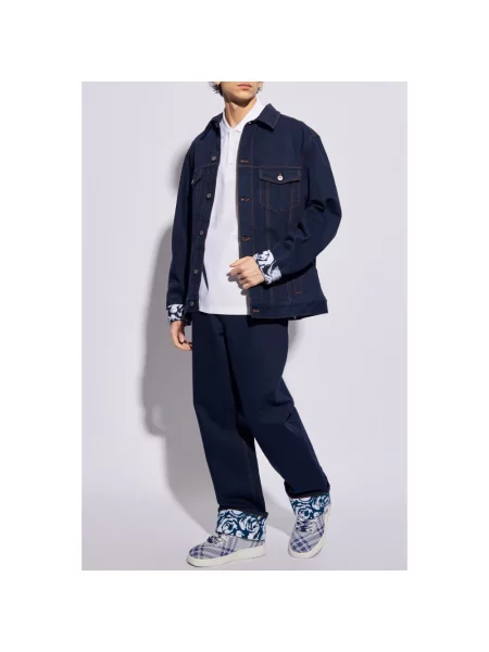 Kurtka jeansowa Burberry niebieska
