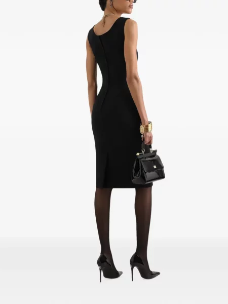 Rochie midi Dolce & Gabbana de lână negru
