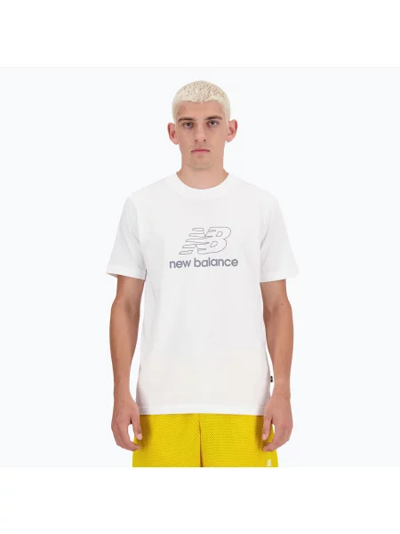 Tričko New Balance Graphic V Flying T-shirt white bílé
