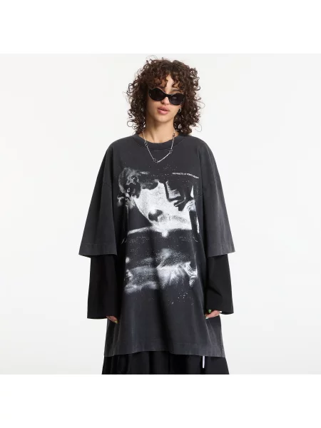Rochie Off-White Dreaming Narciso T-Shirt Dress Fade Out Black White M alb