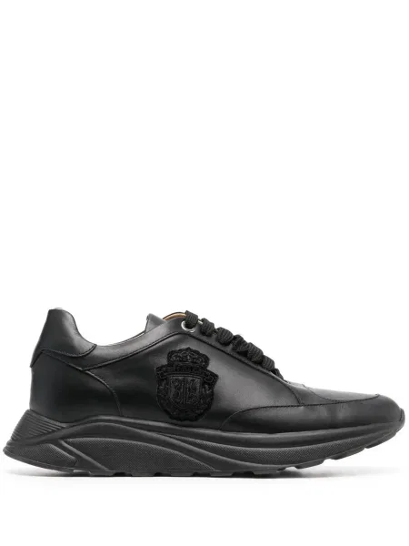Sneakerși Billionaire cu broderie negru