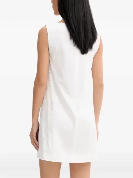 Rochie mini Blugirl fără mâneci din dantelă alb