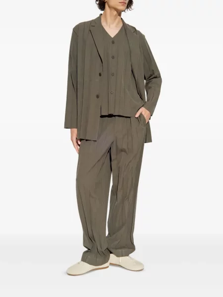 Плисирани панталон Homme Plissé Issey Miyake зелено