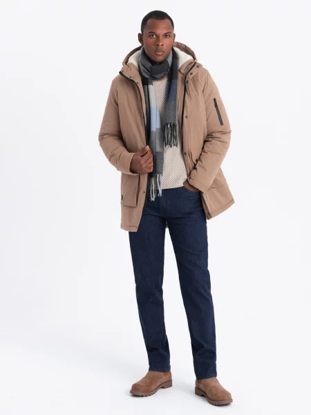 Parka Ombre Clothing béžová