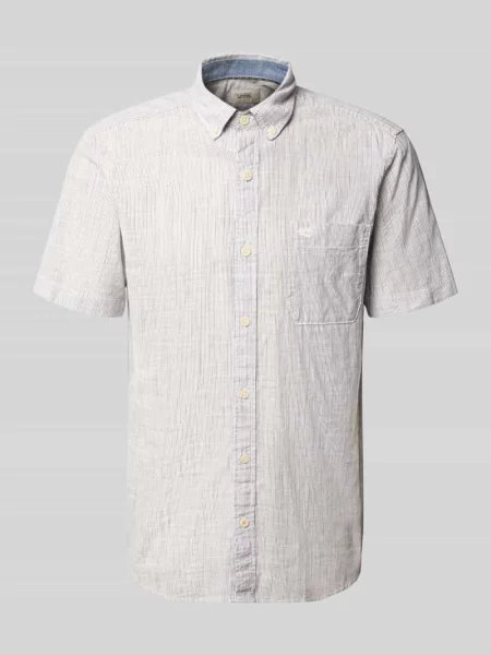 Koszula casualowa o kroju regular fit z kołnierzykiem typu button down Camel Active biała