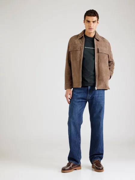 SCOTCH & SODA Tricou verde închis alb
