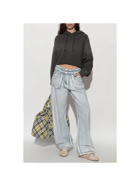 Bluza z kapturem Golden Goose szara