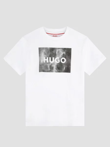 Дитяча Футболка HUGO Kids білий