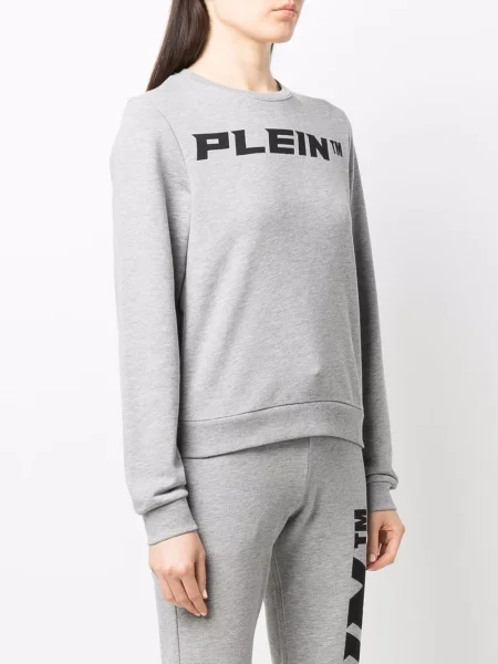 Mikina Philipp Plein s potiskem šedá