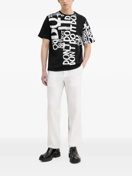 Tricou Desigual cu imagine negru